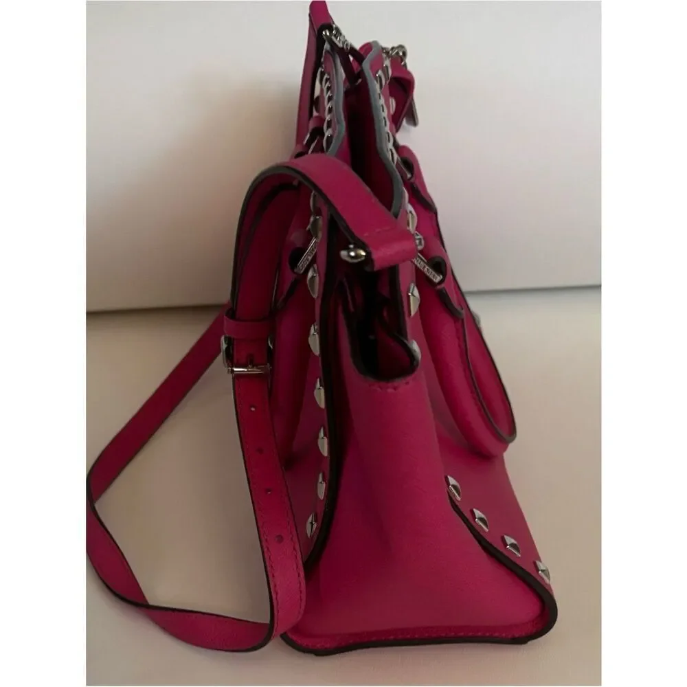 Michael Kors Selma Studded Saffiano Leather Satchel in Focaccia